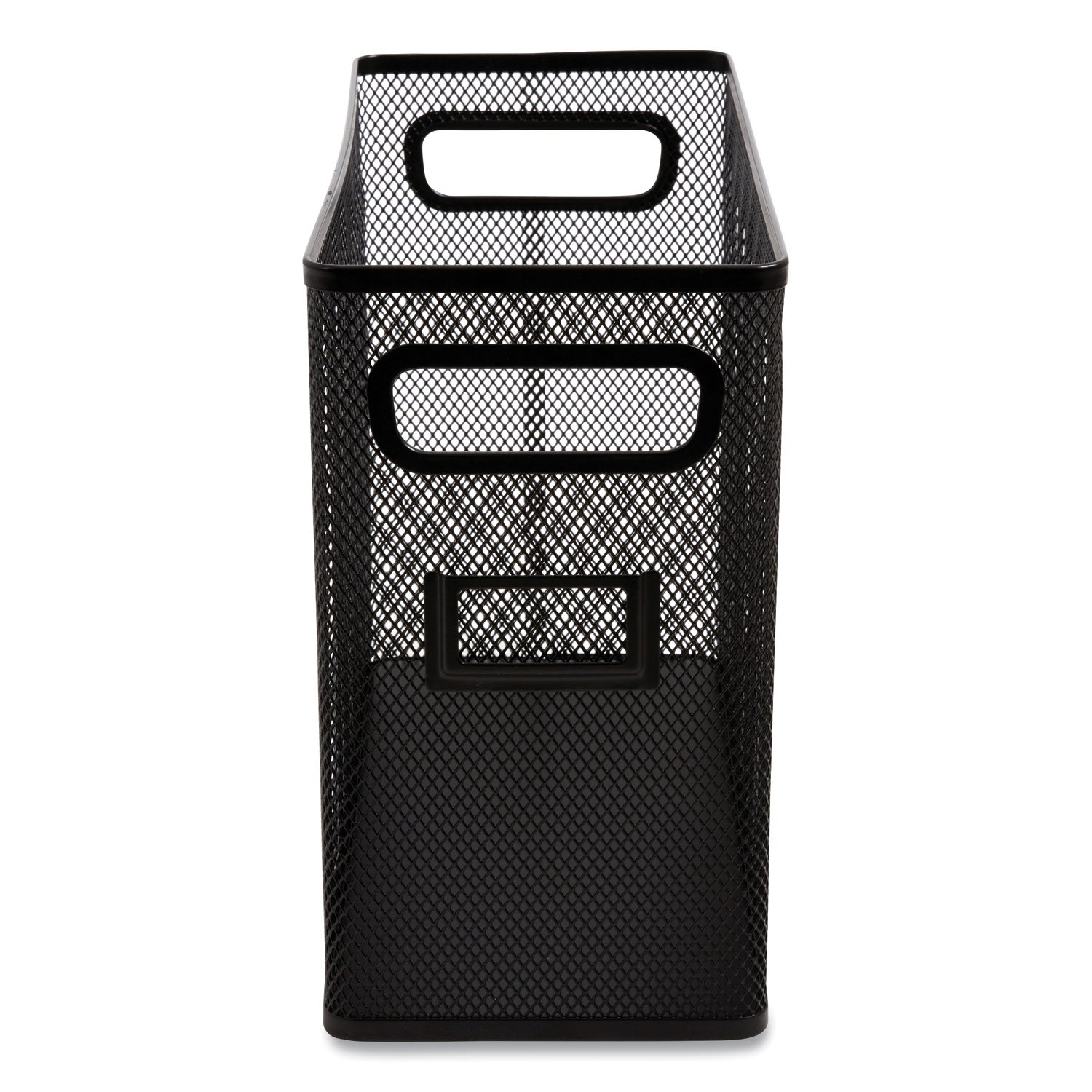 Wire Mesh Box-Style Vertical Document Organizer, 1 Section, Letter-Size, 5.79 x 12.4 x 10.16, Matte Black