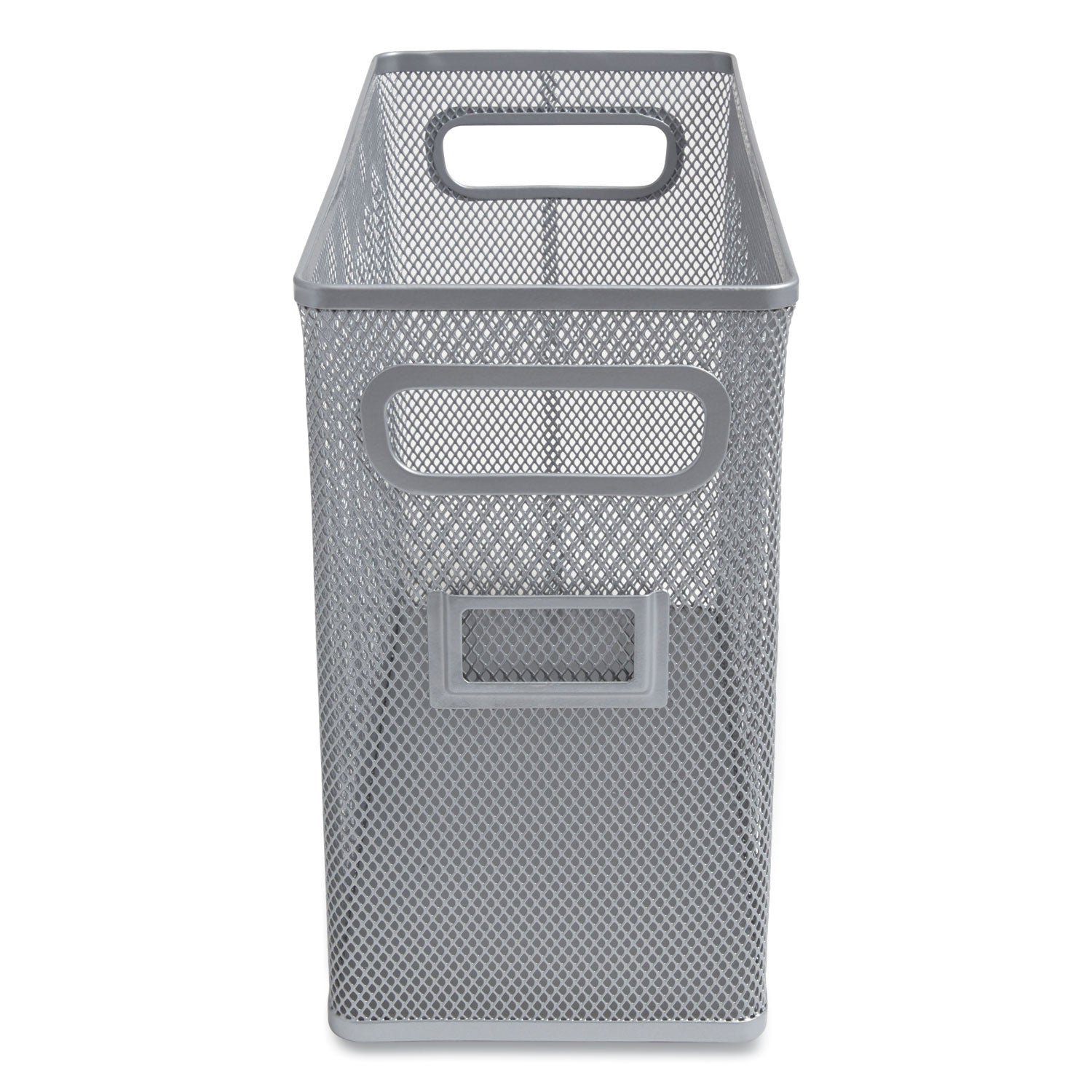 Wire Mesh Box-Style Vertical Document Organizer, 1 Section, Letter-Size, 5.79 x 12.4 x 10.16, Silver