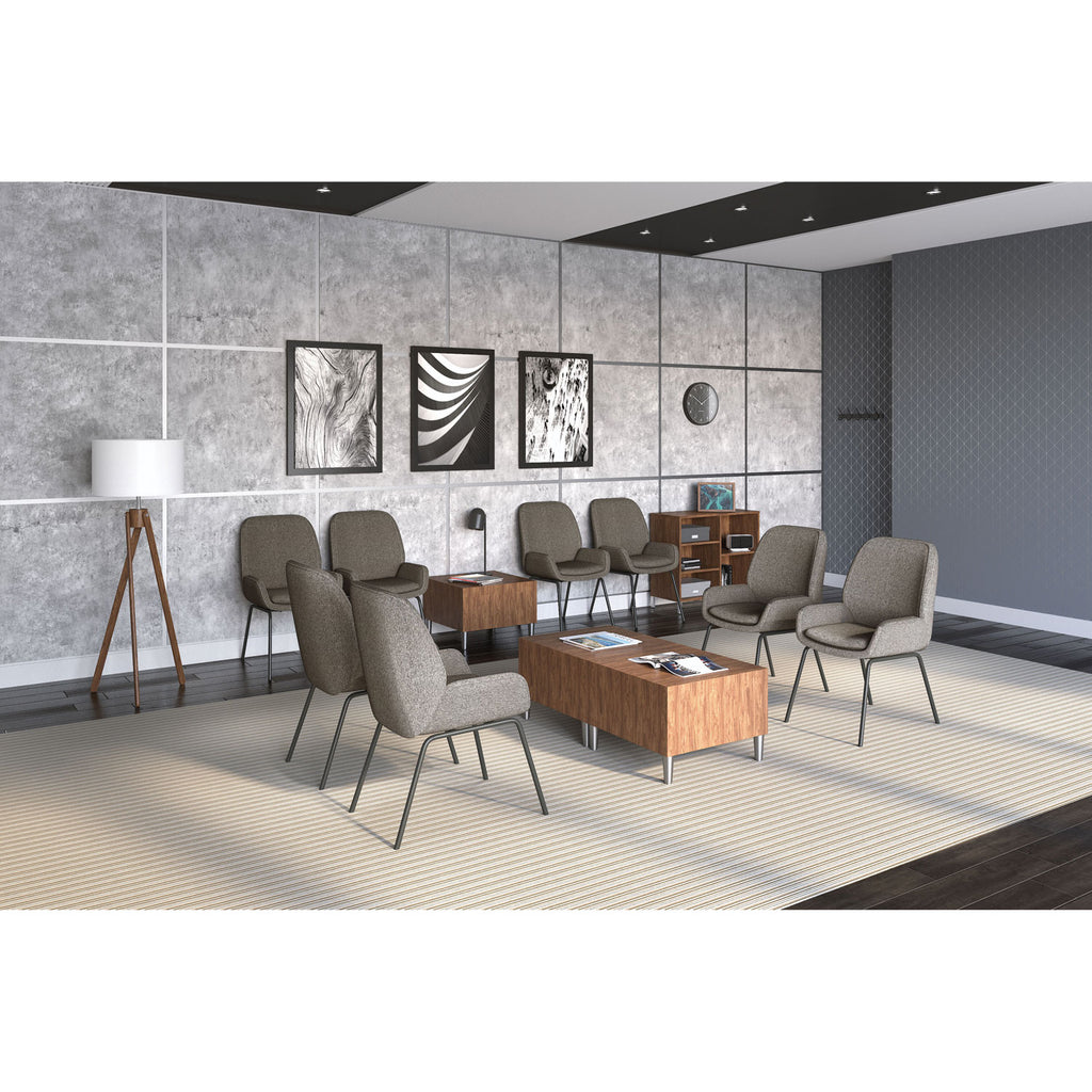 Essentials Laminate Bookcase, Five-Shelf, 36w x 15d x 31.6h, Espresso