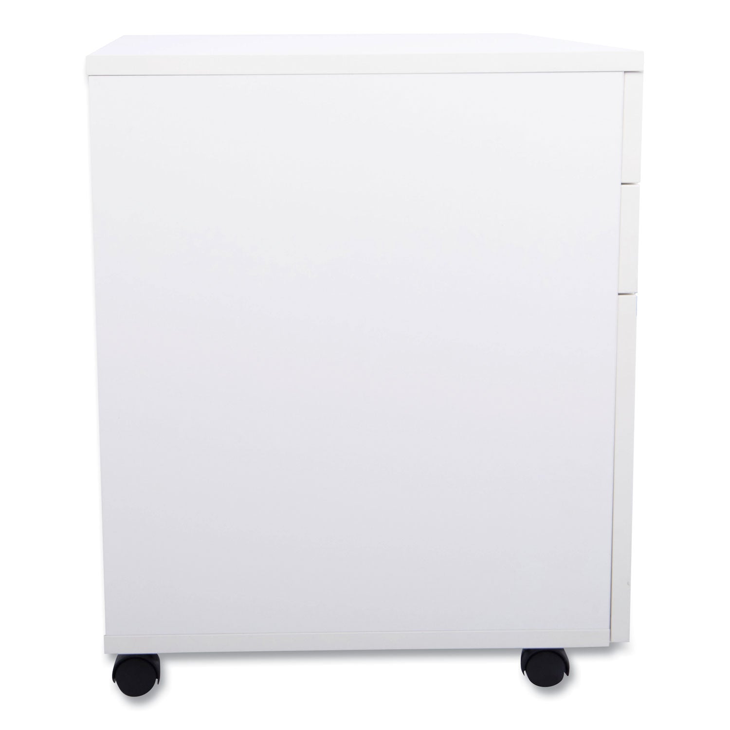 Essentials Mobile Pedestal File, Left or Right, 3-Drawers: Box/Box/File, Legal/Letter, White, 15.6" x 21.3" x 24.3