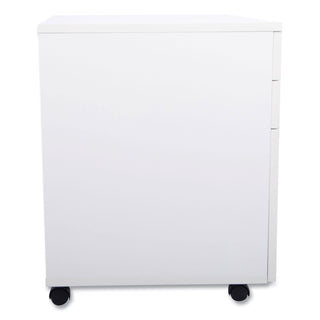 Essentials Mobile Pedestal File, Left or Right, 3-Drawers: Box/Box/File, Legal/Letter, White, 15.6" x 21.3" x 24.3