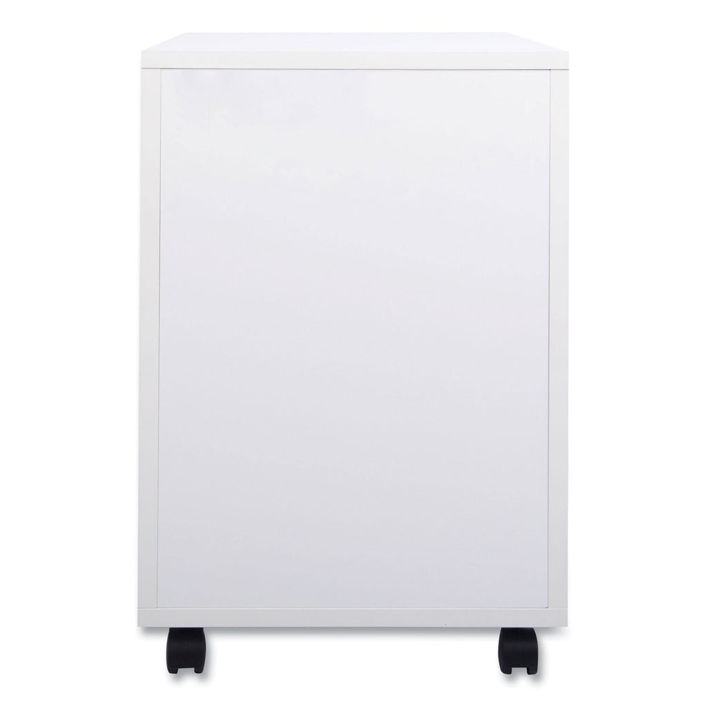 Essentials Mobile Pedestal File, Left or Right, 3-Drawers: Box/Box/File, Legal/Letter, White, 15.6" x 21.3" x 24.3