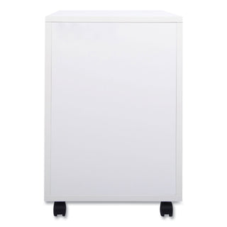 Essentials Mobile Pedestal File, Left or Right, 3-Drawers: Box/Box/File, Legal/Letter, White, 15.6" x 21.3" x 24.3