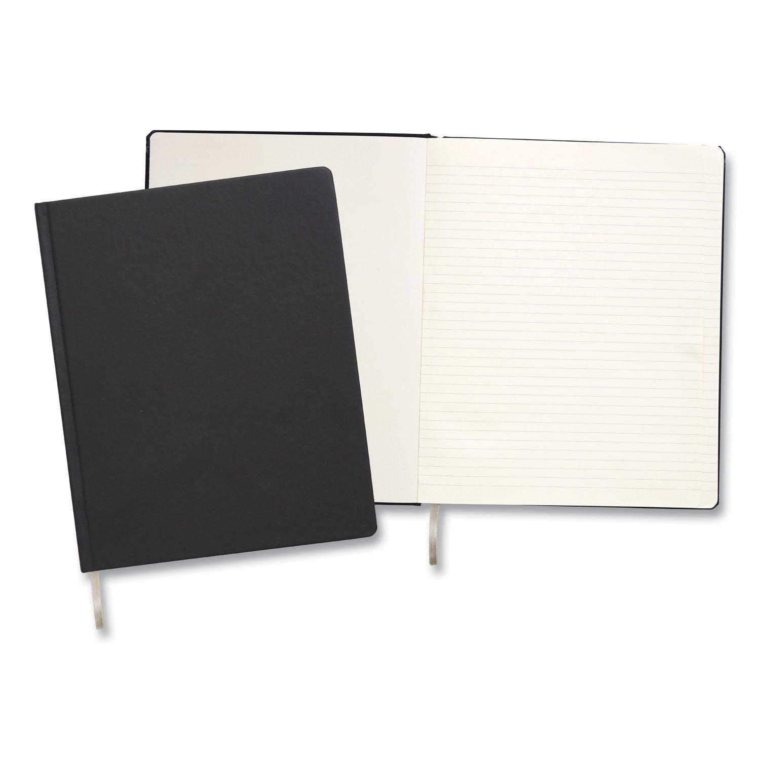 Hardcover Business Journal, 1-Subject, Narrow Rule, Black Cover, (96) 10 x 8 Sheets