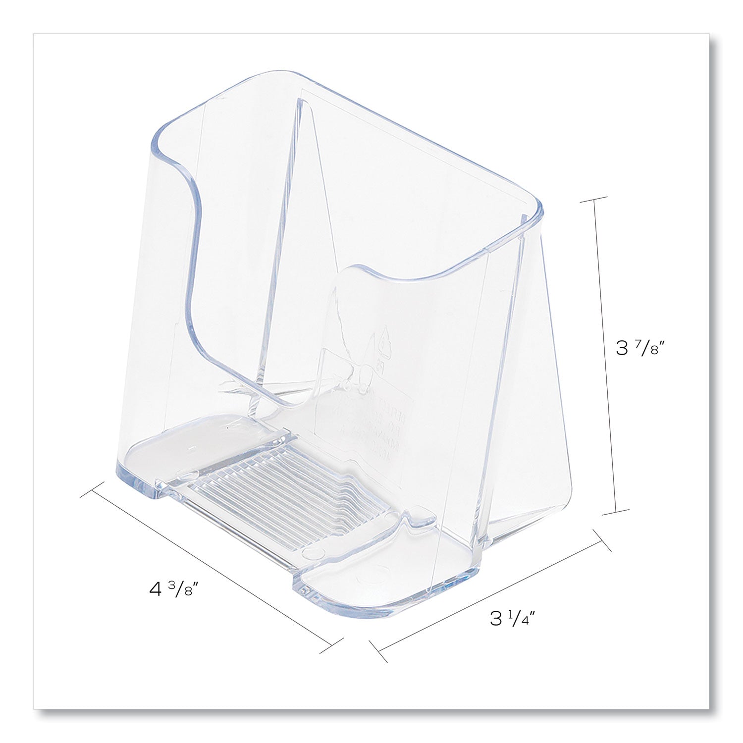 docuholder-for-countertop-wall-mount-leaflet-size-437w-x-325d-x-387h-clear_def75001 - 4