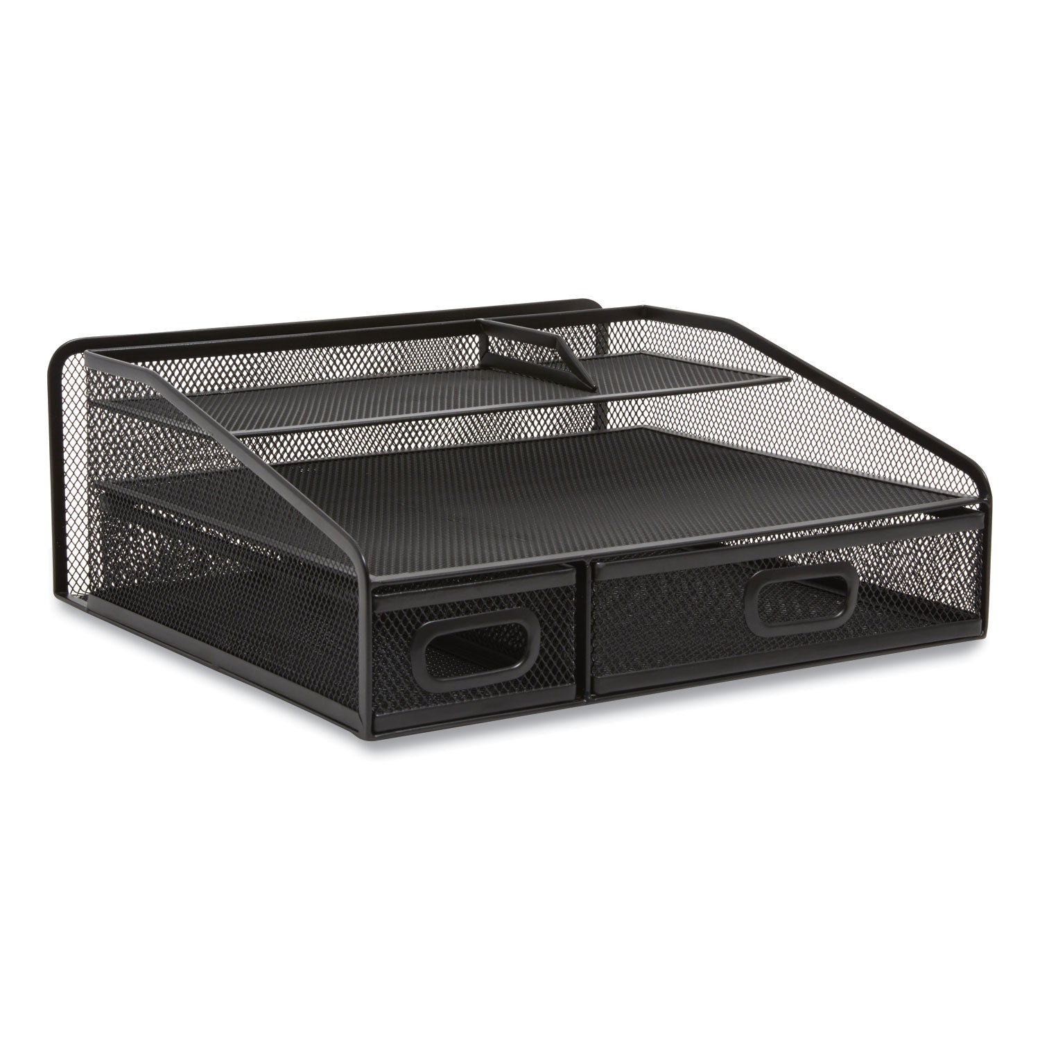 six-compartment-wire-mesh-accessory-holder-2-drawers-1291-x-1201-x-543-black_tud24402483 - 2