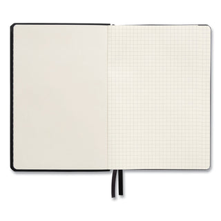 Flexible-Cover Business Journal, Elastic Closure, 1-Subject, Quadrille Rule (5 sq/in), Black Cover, (128) 8 x 5.5 Sheets