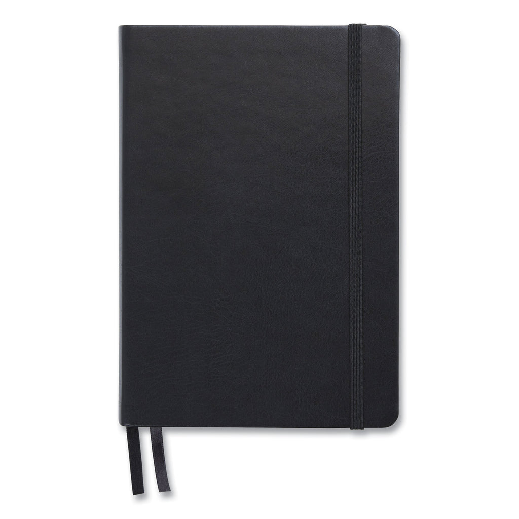 flexible-cover-business-journal-elastic-closure-1-subject-narrow-rule-black-cover-128-8-x-55-sheets_tud24377298 - 1