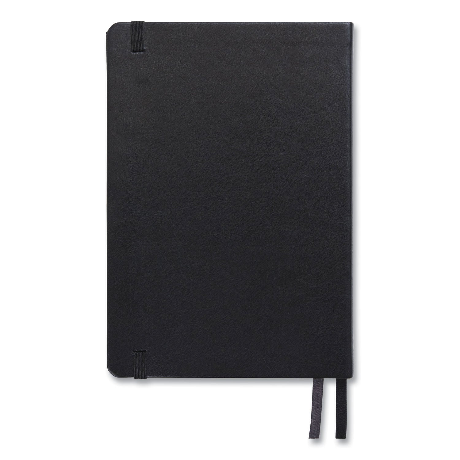 Flexible-Cover Business Journal, Elastic Closure, 1-Subject, Narrow Rule, Black Cover, (128) 8 x 5.5 Sheets
