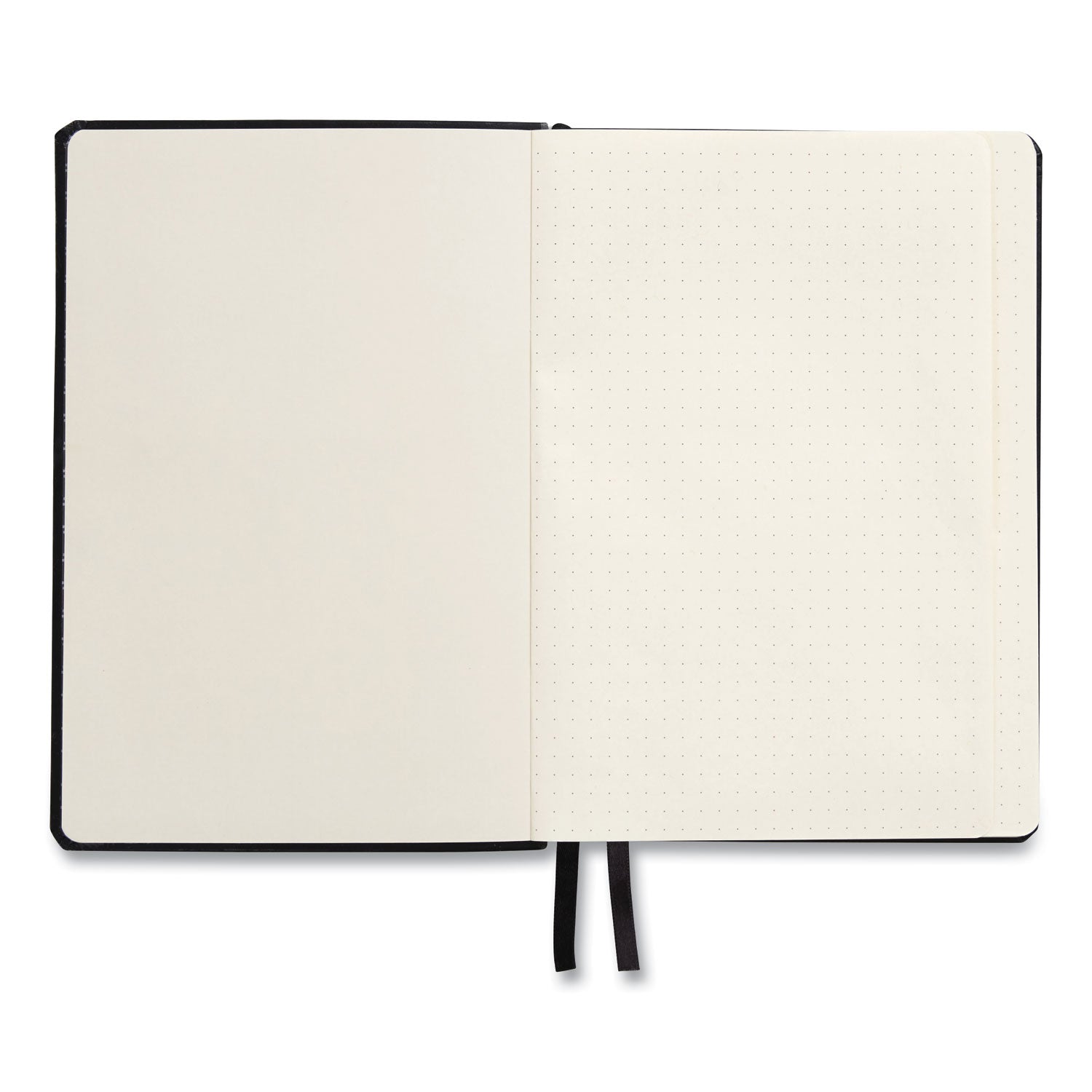 Flexible-Cover Business Journal, Elastic Closure, 1-Subject, Narrow Rule, Black Cover, (128) 8 x 5.5 Sheets