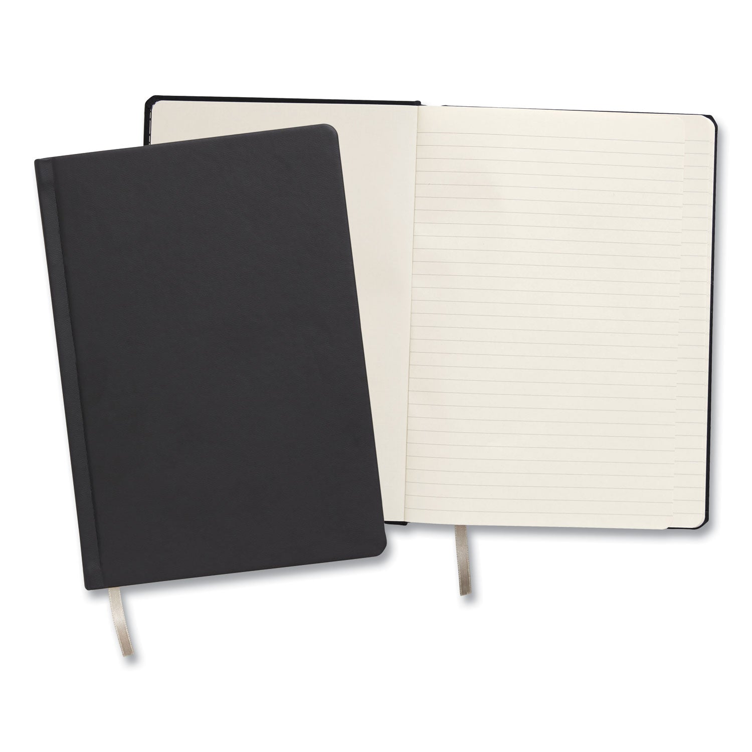 Hardcover Business Journal, 1-Subject, Narrow Rule, Black Cover, (96) 8 x 5.5 Sheets