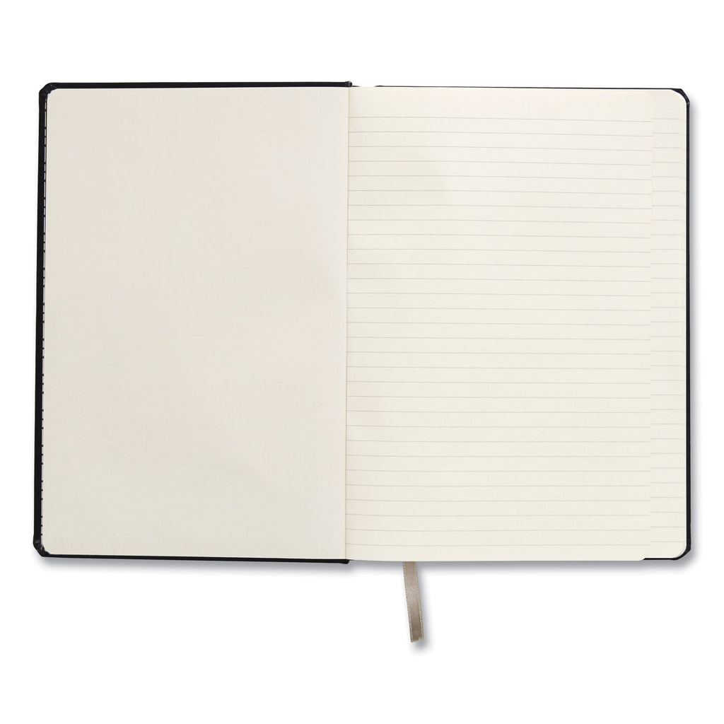 Hardcover Business Journal, 1-Subject, Narrow Rule, Black Cover, (96) 8 x 5.5 Sheets