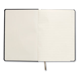 Hardcover Business Journal, 1-Subject, Narrow Rule, Black Cover, (96) 8 x 5.5 Sheets