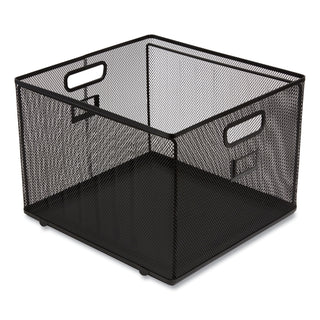 Wire Mesh File Organizer, Letter Size, 13.98" Long, Black