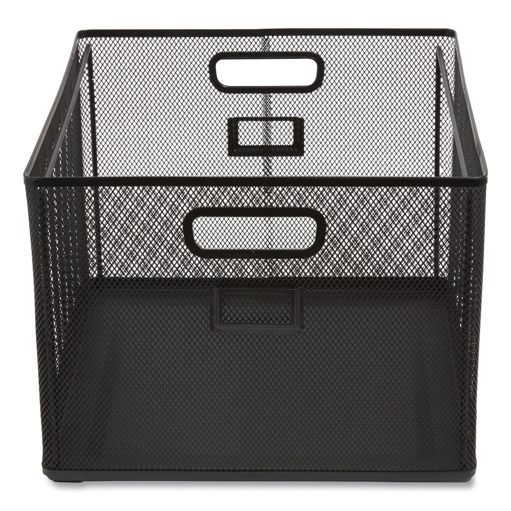 Wire Mesh File Organizer, Letter Size, 13.98" Long, Black