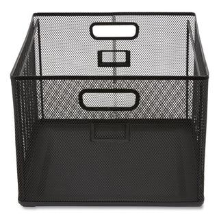 Wire Mesh File Organizer, Letter Size, 13.98" Long, Black