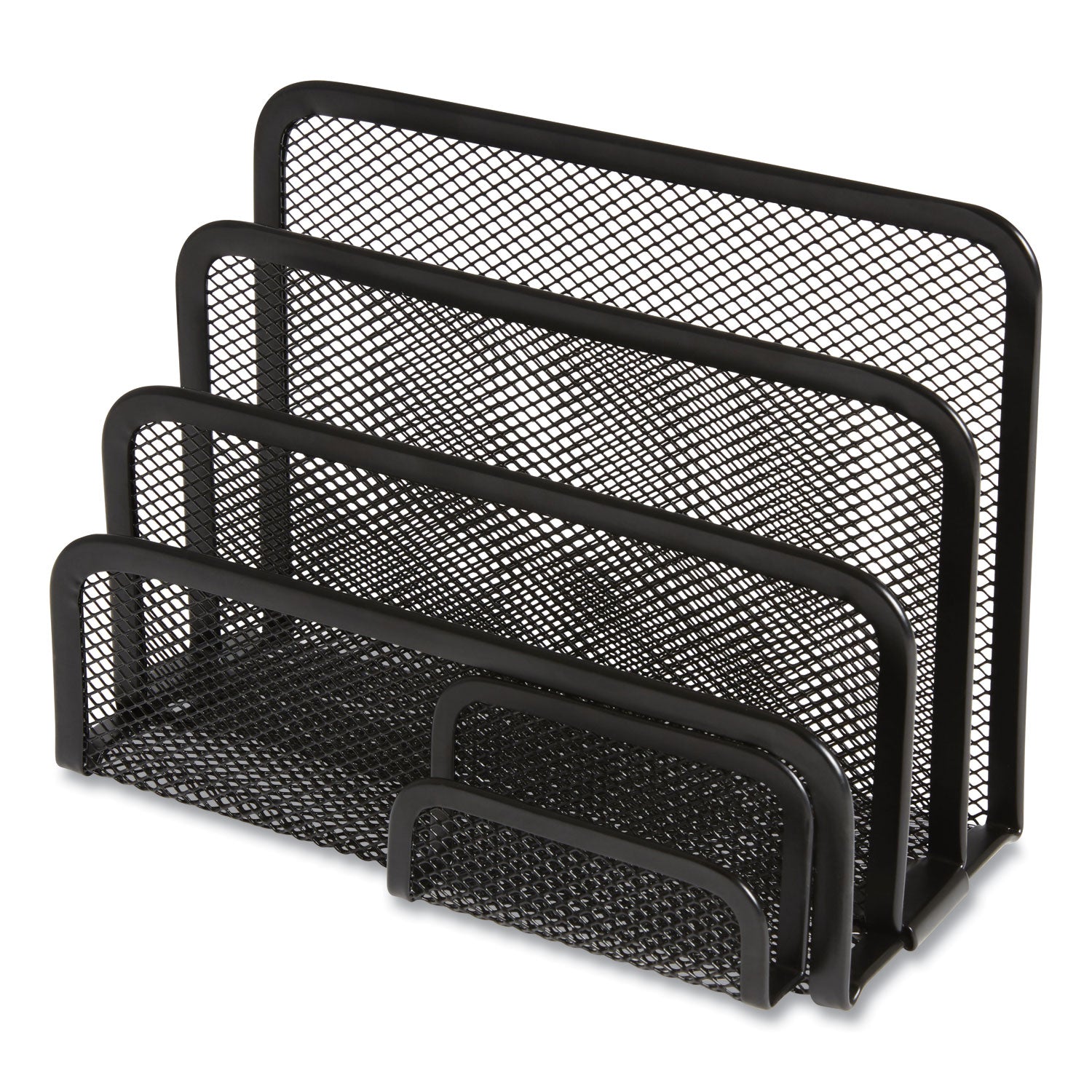 wire-mesh-mail-sorter-with-business-card-holder-4-sections-#6-1-4-to-#16-envelopes-559-x-393-x-755-matte-black_tud24402451 - 3
