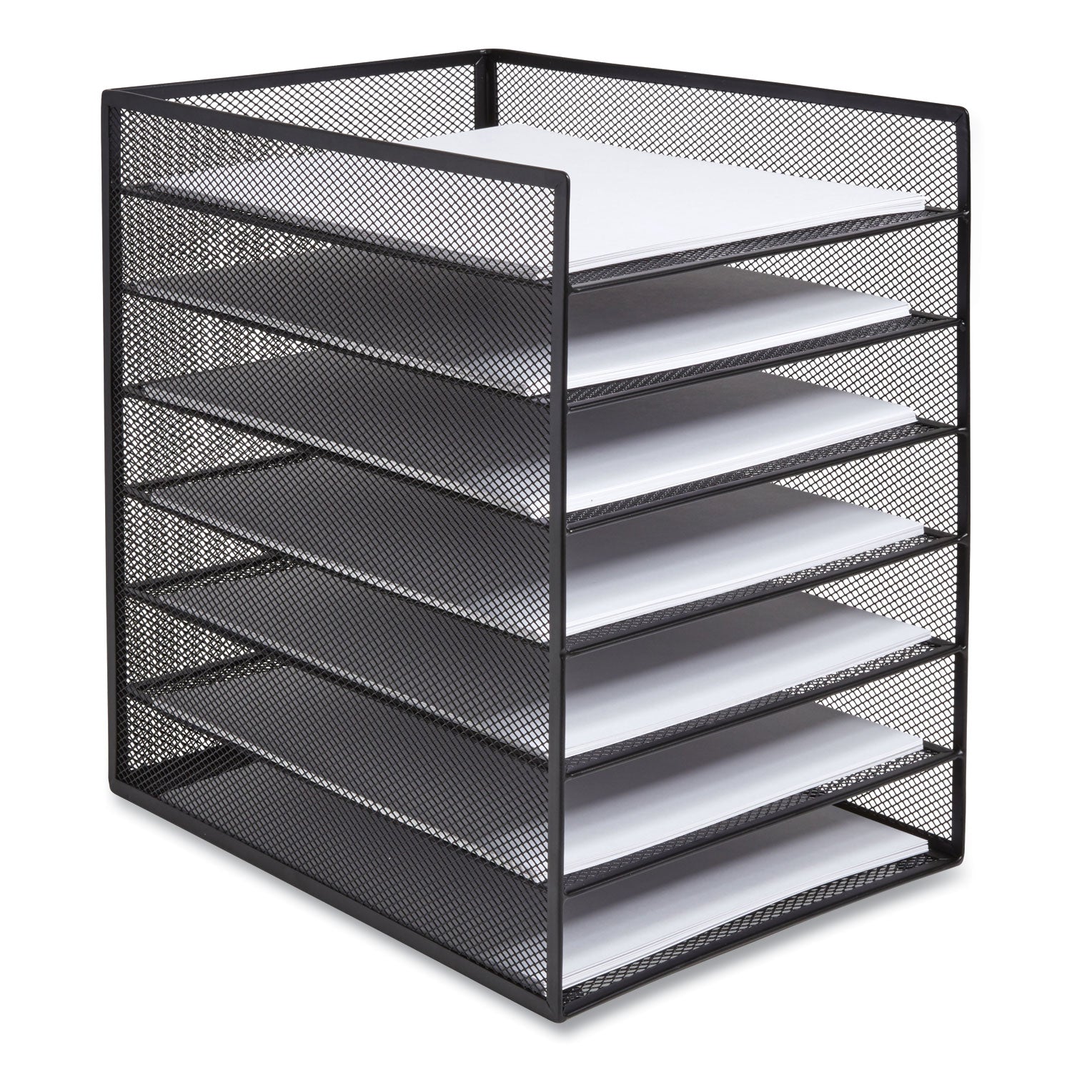 front-load-enclosed-wire-mesh-horizontal-document-organizer-6-sections-letter-size-925-x-1338-x-1338-matte-black_tud24402482 - 1