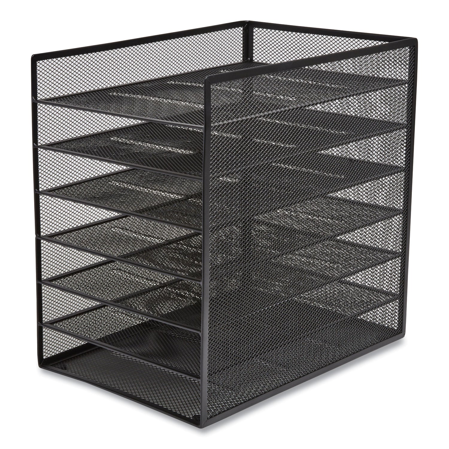 front-load-enclosed-wire-mesh-horizontal-document-organizer-6-sections-letter-size-925-x-1338-x-1338-matte-black_tud24402482 - 4