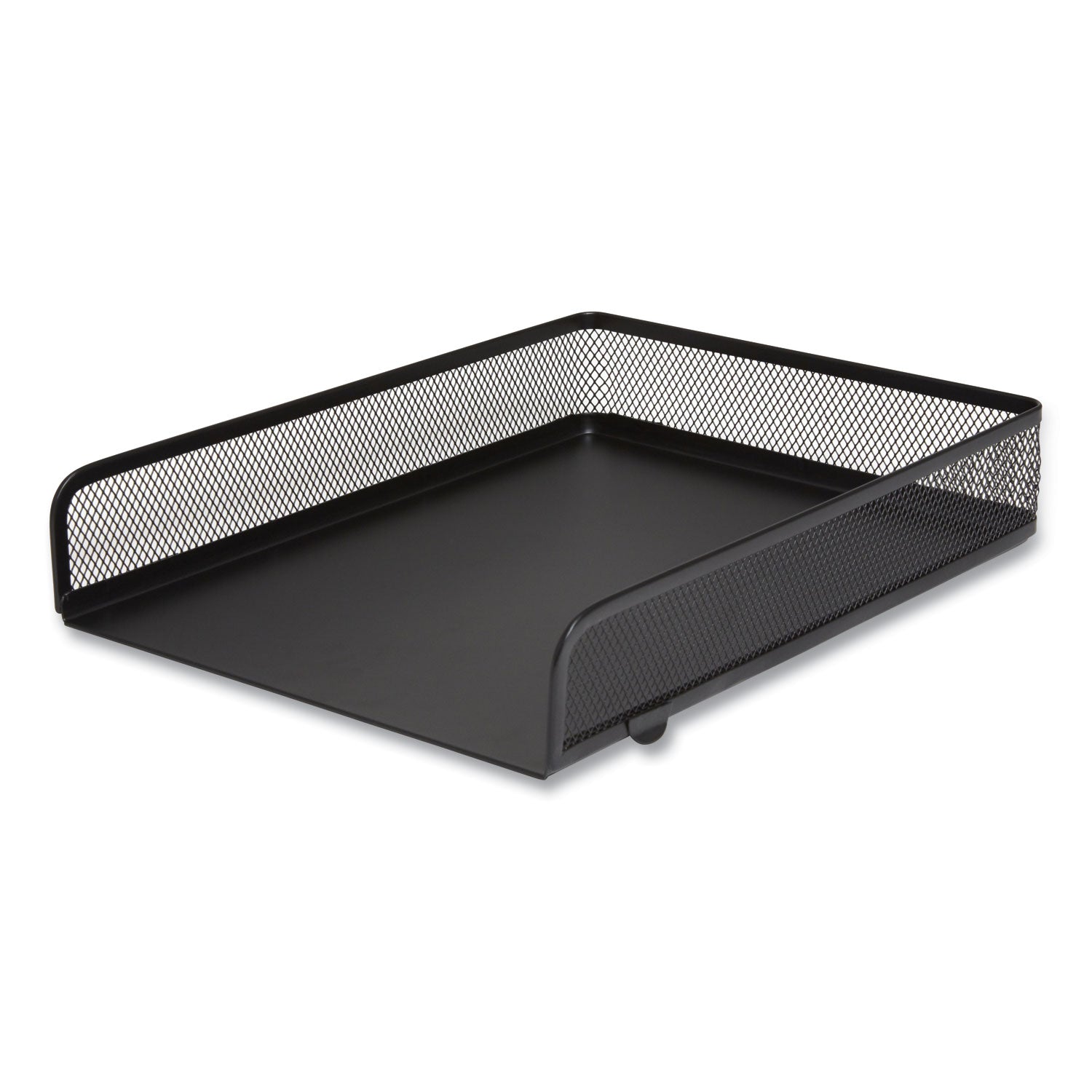 front-load-stackable-wire-mesh-document-tray-1-section-letter-size-937-x-1248-x-232-matte-black_tud24402469 - 4