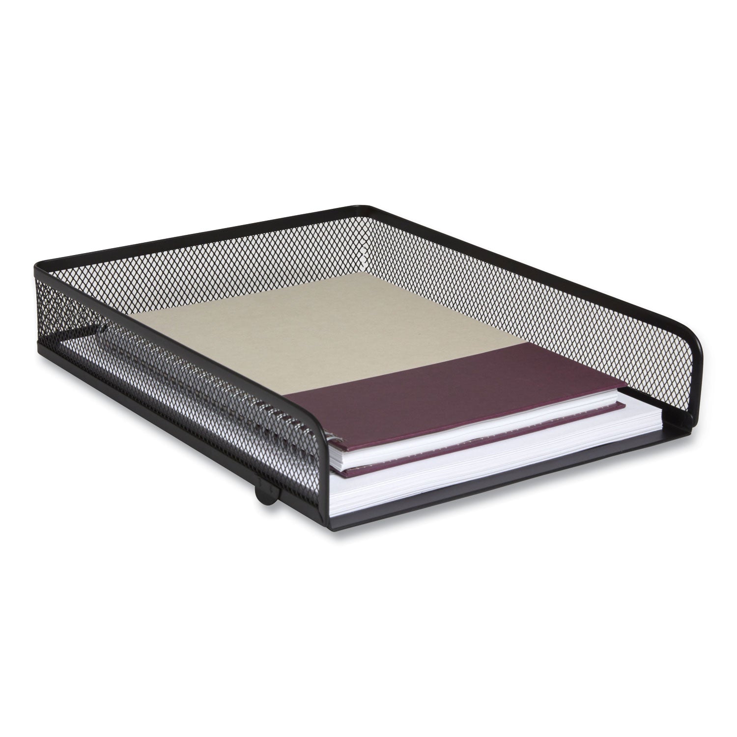 front-load-stackable-wire-mesh-document-tray-1-section-letter-size-937-x-1248-x-232-matte-black_tud24402469 - 5