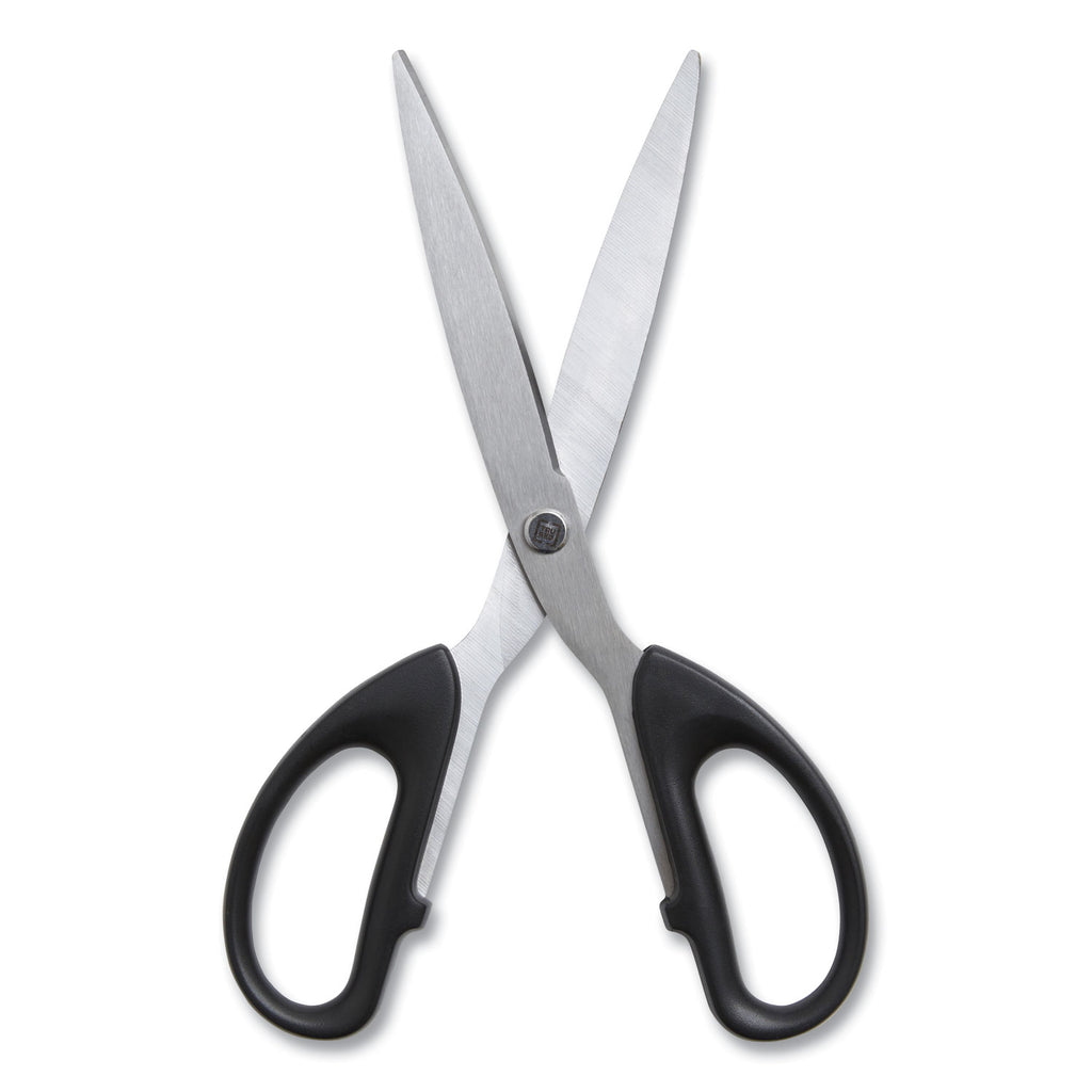 ambidextrous-stainless-steel-scissors-8-long-386-cut-length-black-straight-symmetrical-handle-2-pack_tud24380517 - 3