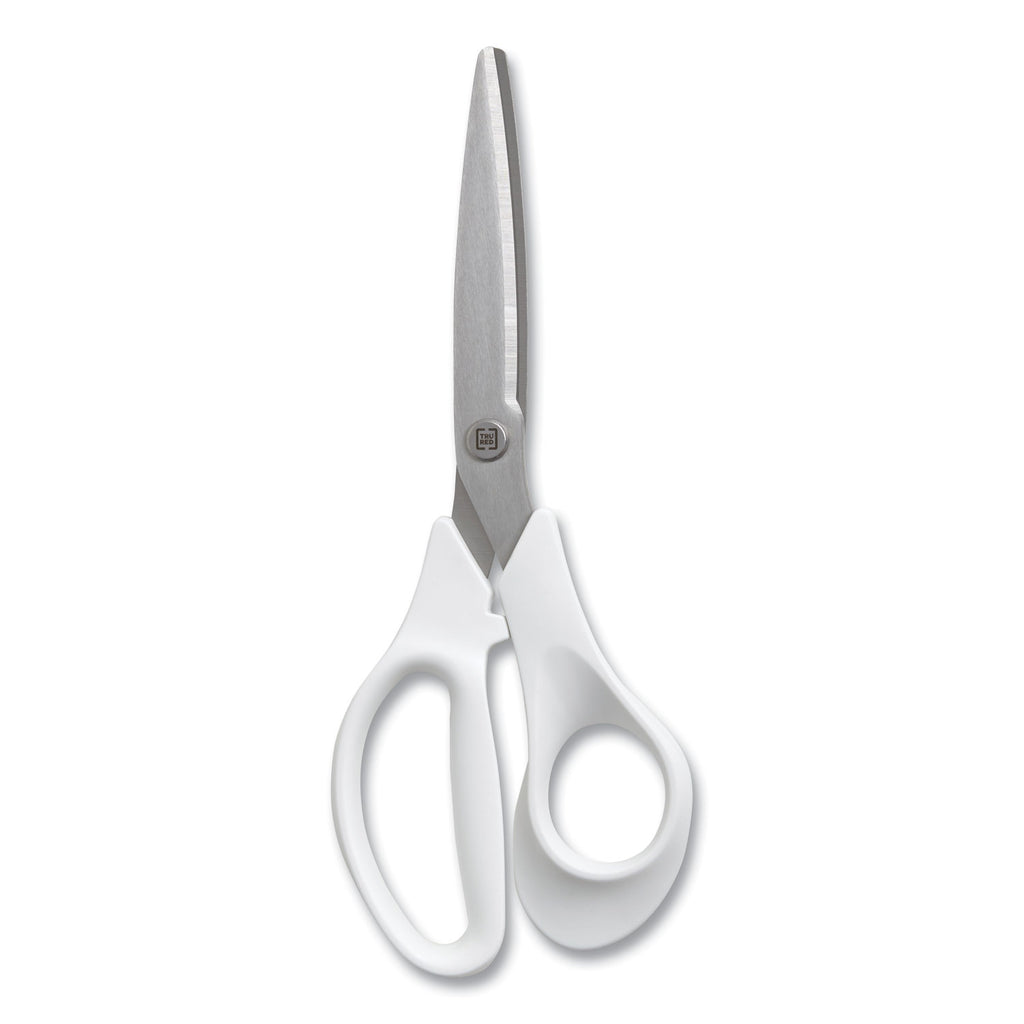 Stainless Steel Scissors, 8" Long, 3.58" Cut Length, Assorted Straight Handles, 2/Pack