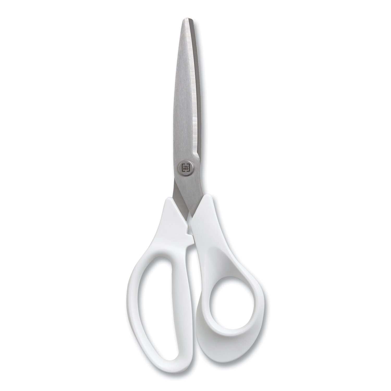 Stainless Steel Scissors, 8" Long, 3.58" Cut Length, Assorted Straight Handles, 2/Pack