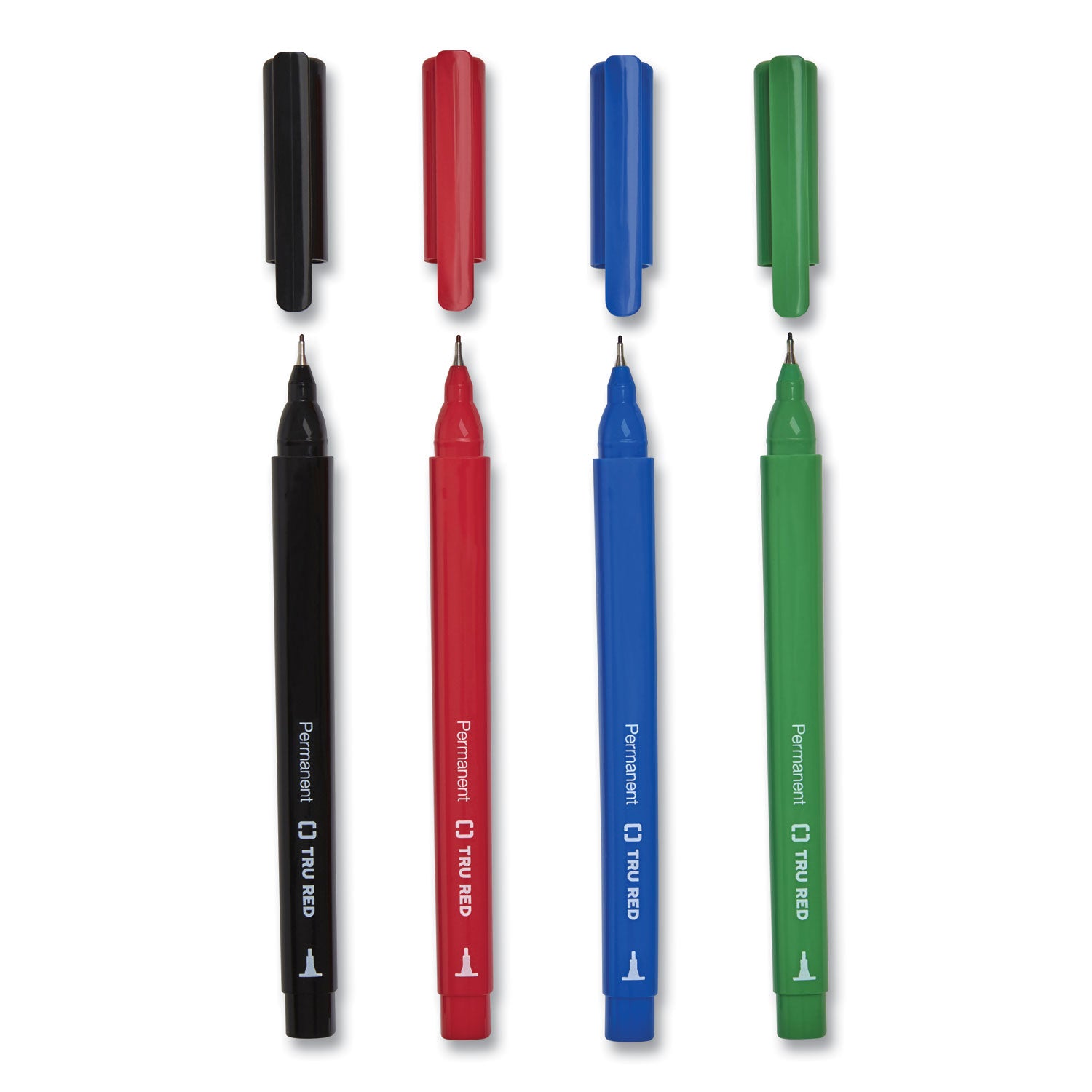 permanent-marker-pen-style-extra-fine-needle-tip-assorted-colors-12-pack_tud24376652 - 1