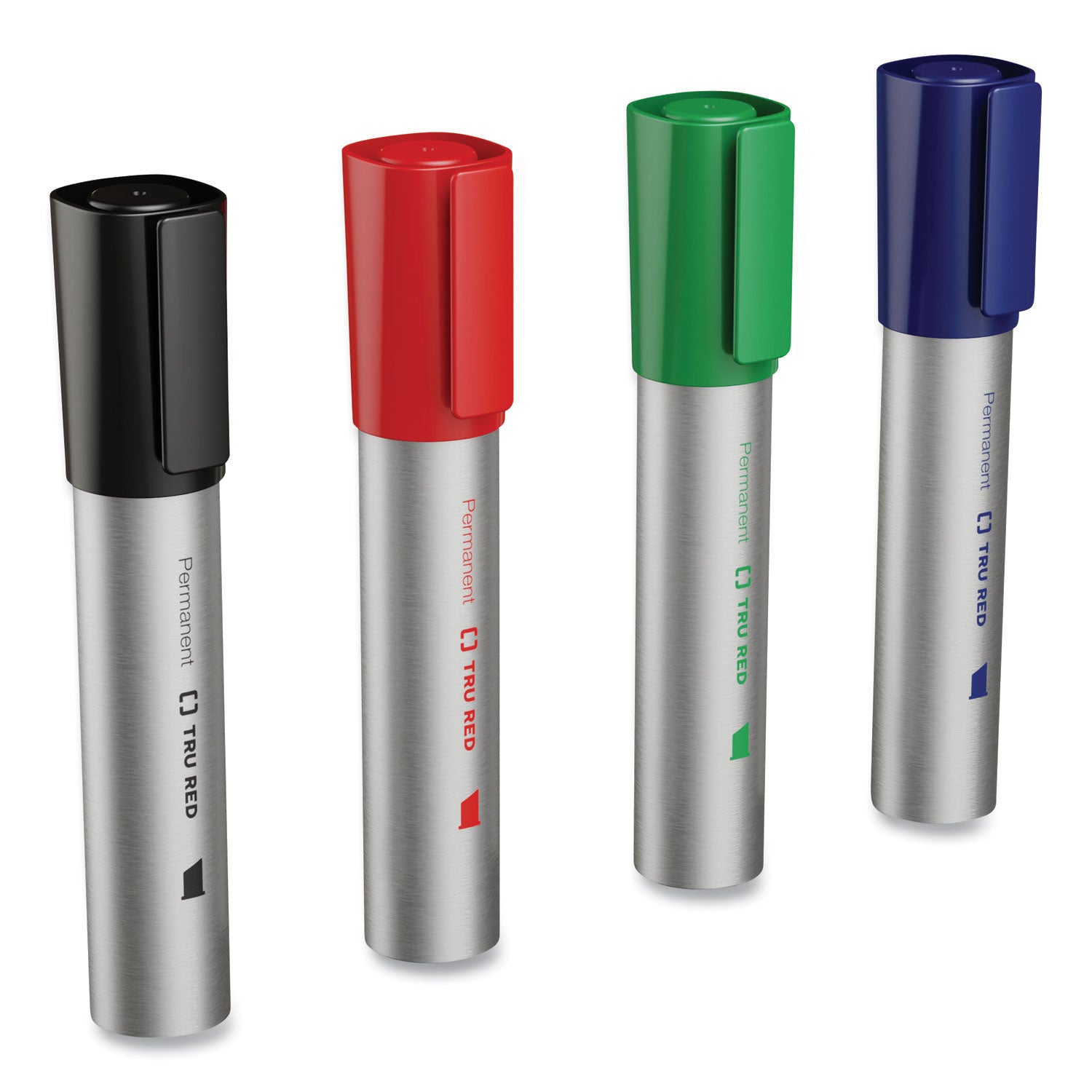 XL Permanent Marker, Extra-Broad Chisel Tip, Assorted Colors, 4/Pack