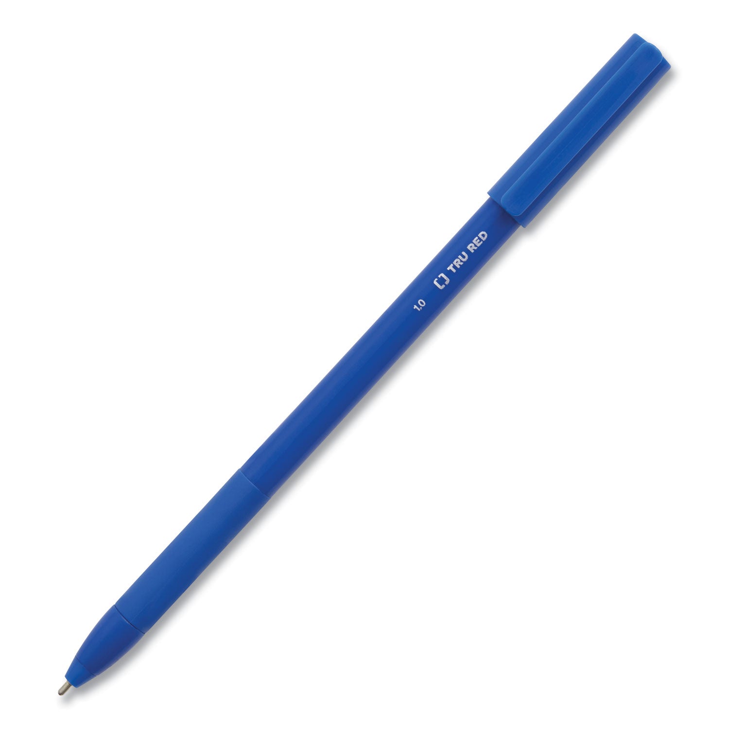 gripped-ballpoint-pen-stick-medium-1-mm-blue-ink-blue-barrel-dozen_tud24328145 - 4