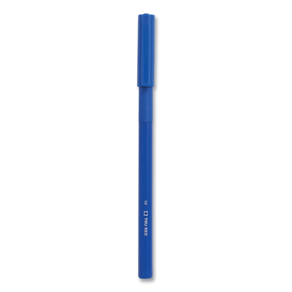 gripped-ballpoint-pen-stick-medium-1-mm-blue-ink-blue-barrel-60-pack_tud24328146 - 4