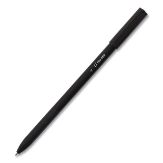 Gripped Ballpoint Pen, Stick, Medium 1 mm, Black Ink, Black Barrel, Dozen