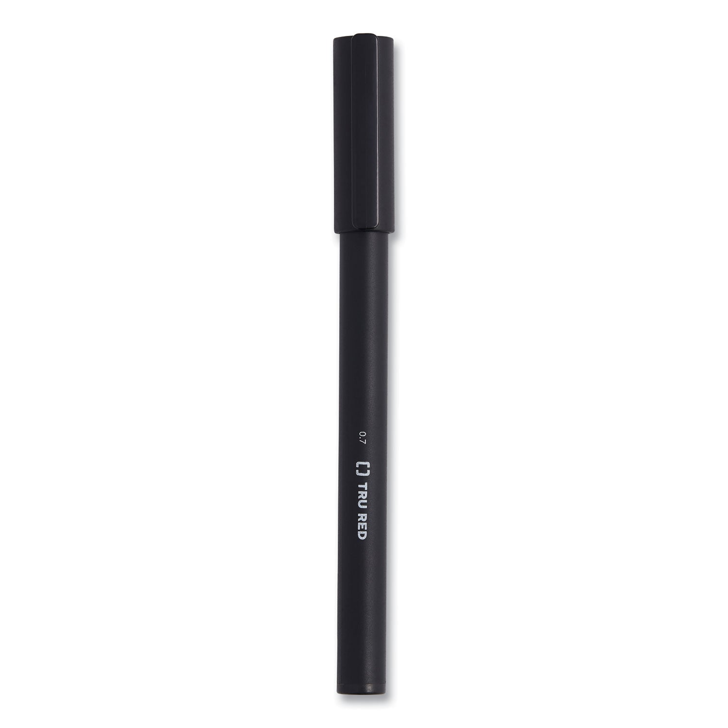 Quick Dry Gel Pen, Retractable, Medium 0.7 mm, Black Ink, Black Barrel, 5/Pack