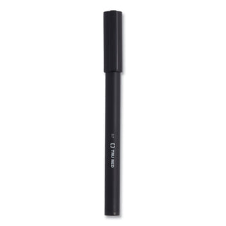 Quick Dry Gel Pen, Retractable, Medium 0.7 mm, Black Ink, Black Barrel, 5/Pack