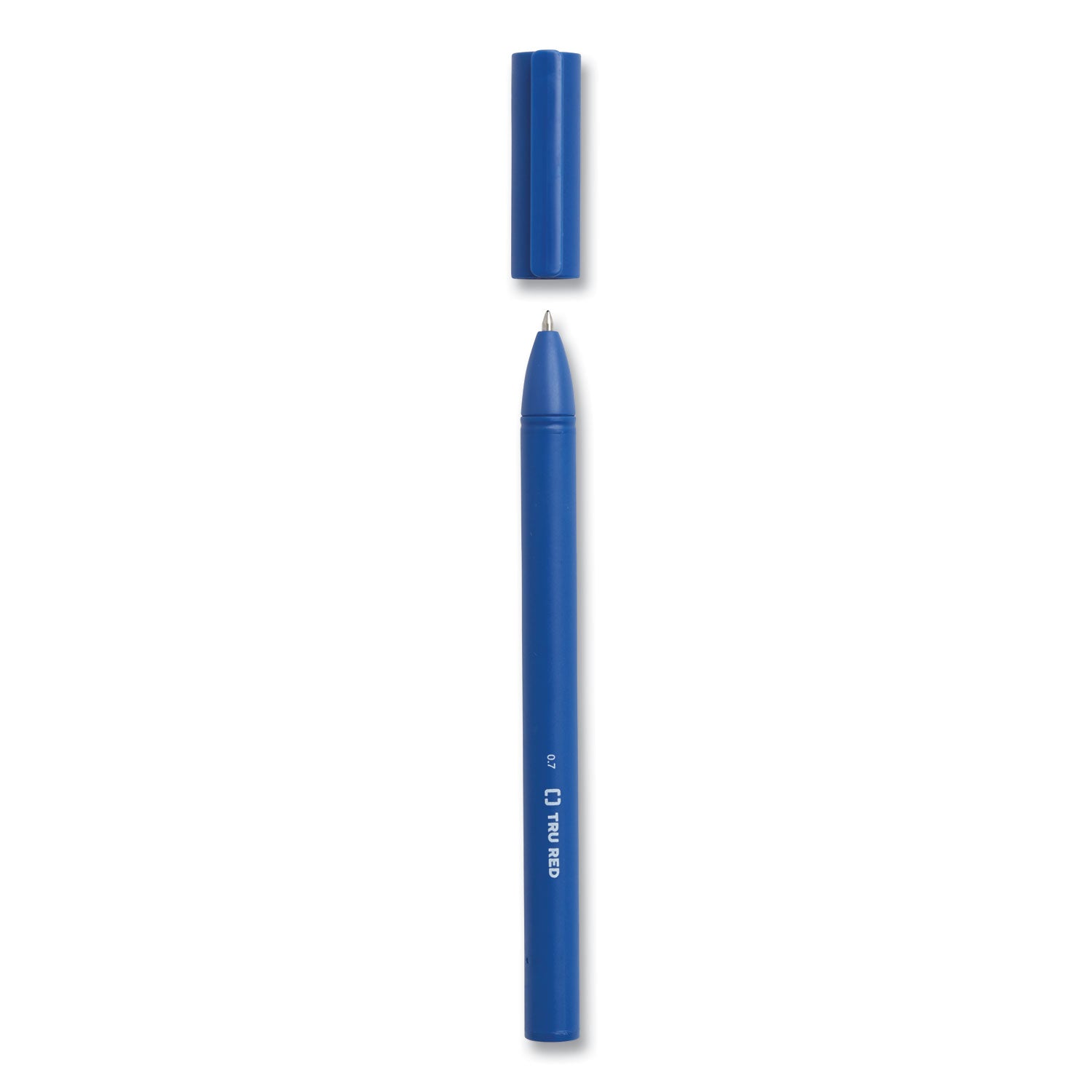 Quick Dry Gel Pen, Retractable, Fine 0.5 mm, Blue Ink, Blue Barrel, Dozen
