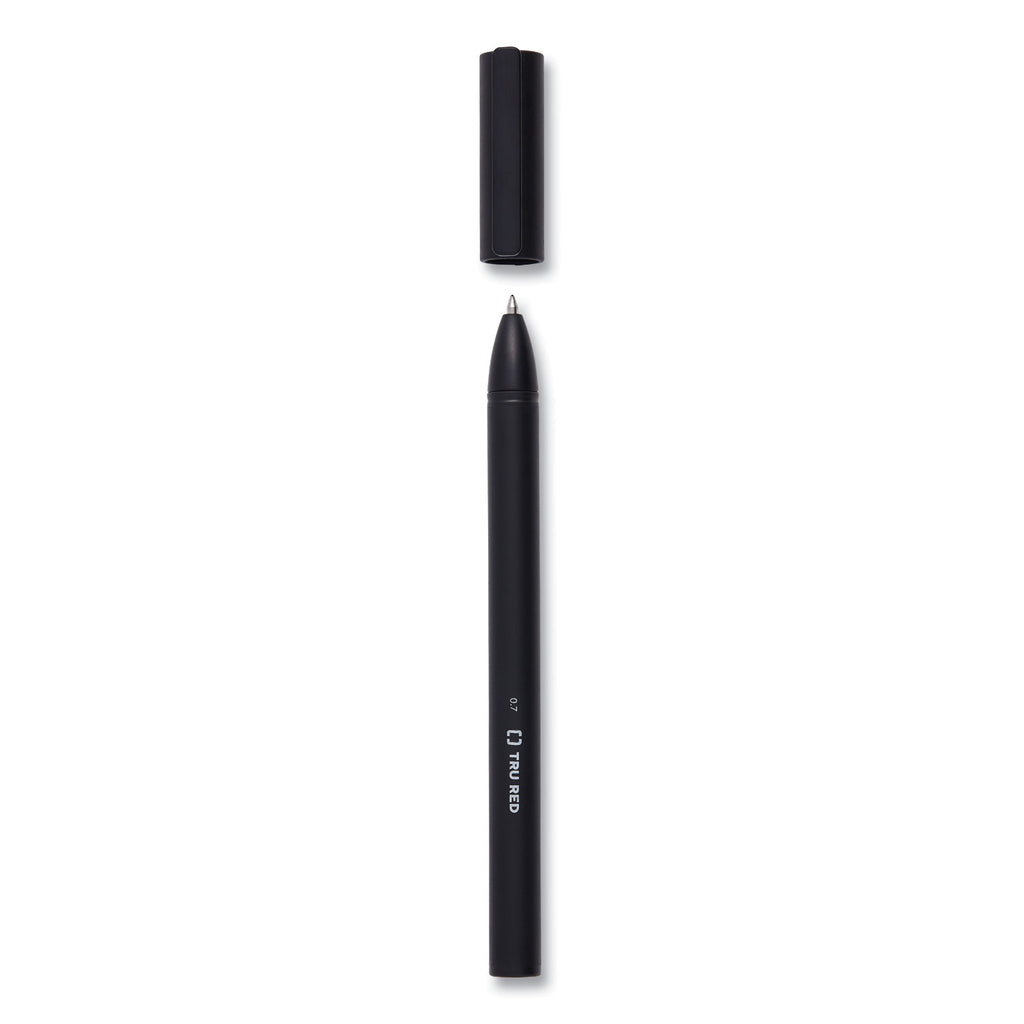 quick-dry-gel-pen-stick-medium-07-mm-black-ink-black-barrel-5-pack_tud24377017 - 3