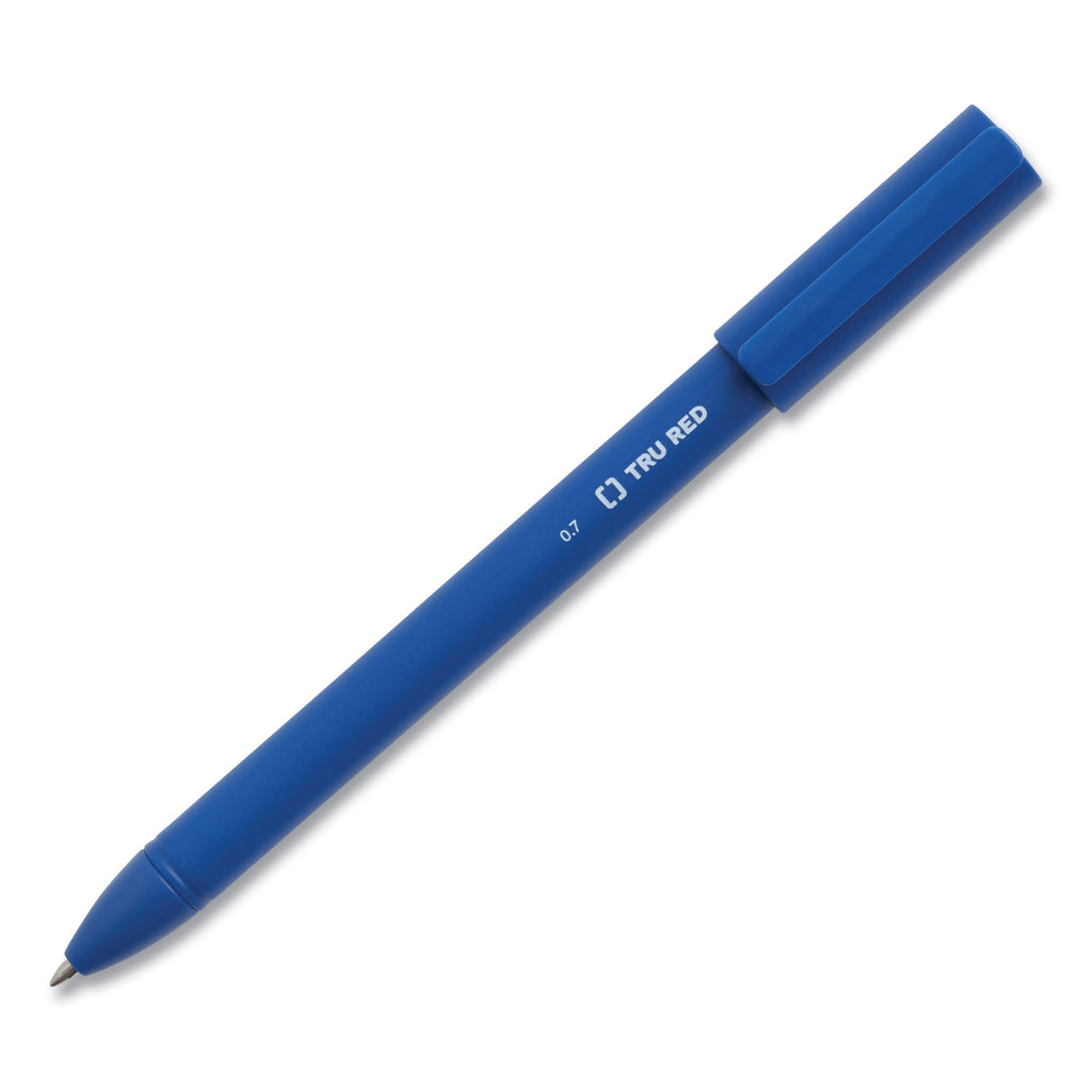 quick-dry-gel-pen-stick-medium-07-mm-blue-ink-blue-barrel-dozen_tud24377021 - 2