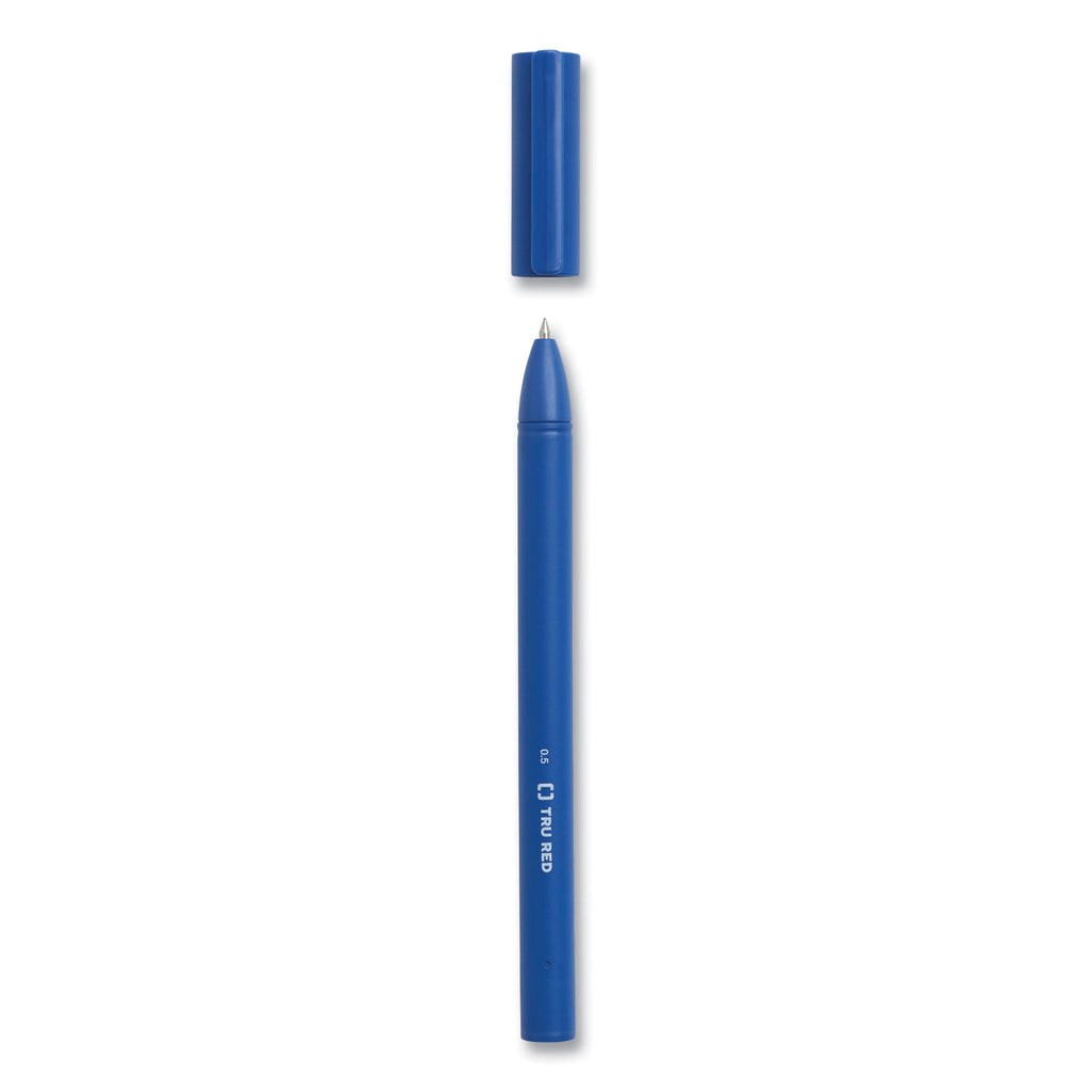 quick-dry-gel-pen-stick-fine-05-mm-blue-ink-blue-barrel-dozen_tud24377023 - 5