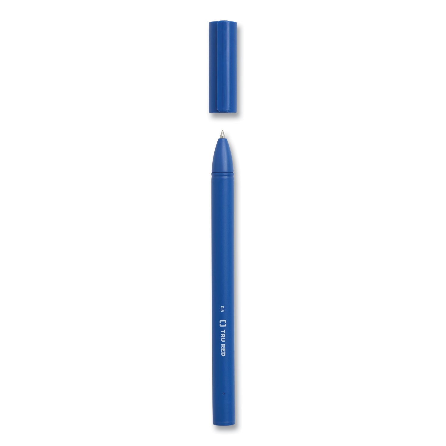 quick-dry-gel-pen-stick-fine-05-mm-blue-ink-blue-barrel-dozen_tud24377023 - 5