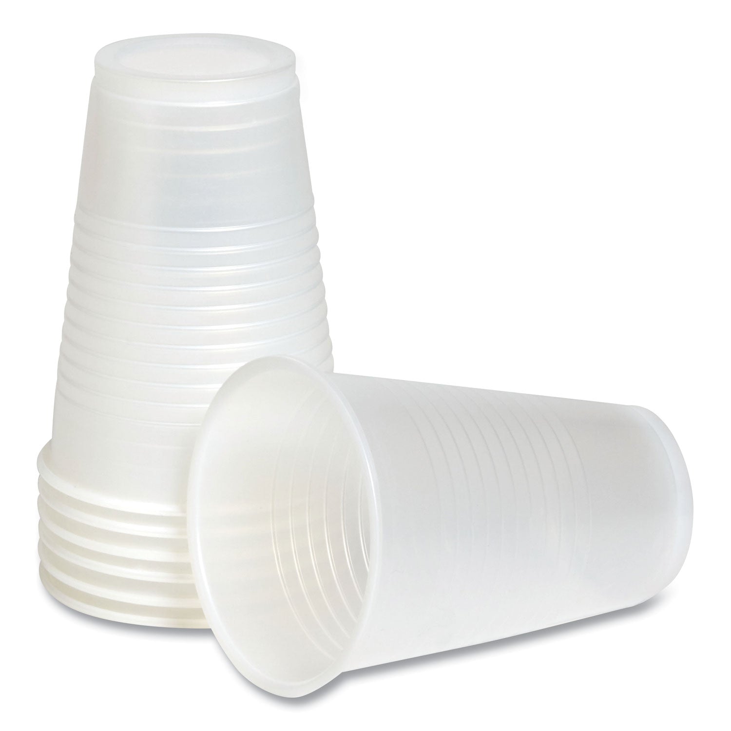 Plastic Cold Cups, 12 oz, Clear, 50/Pack