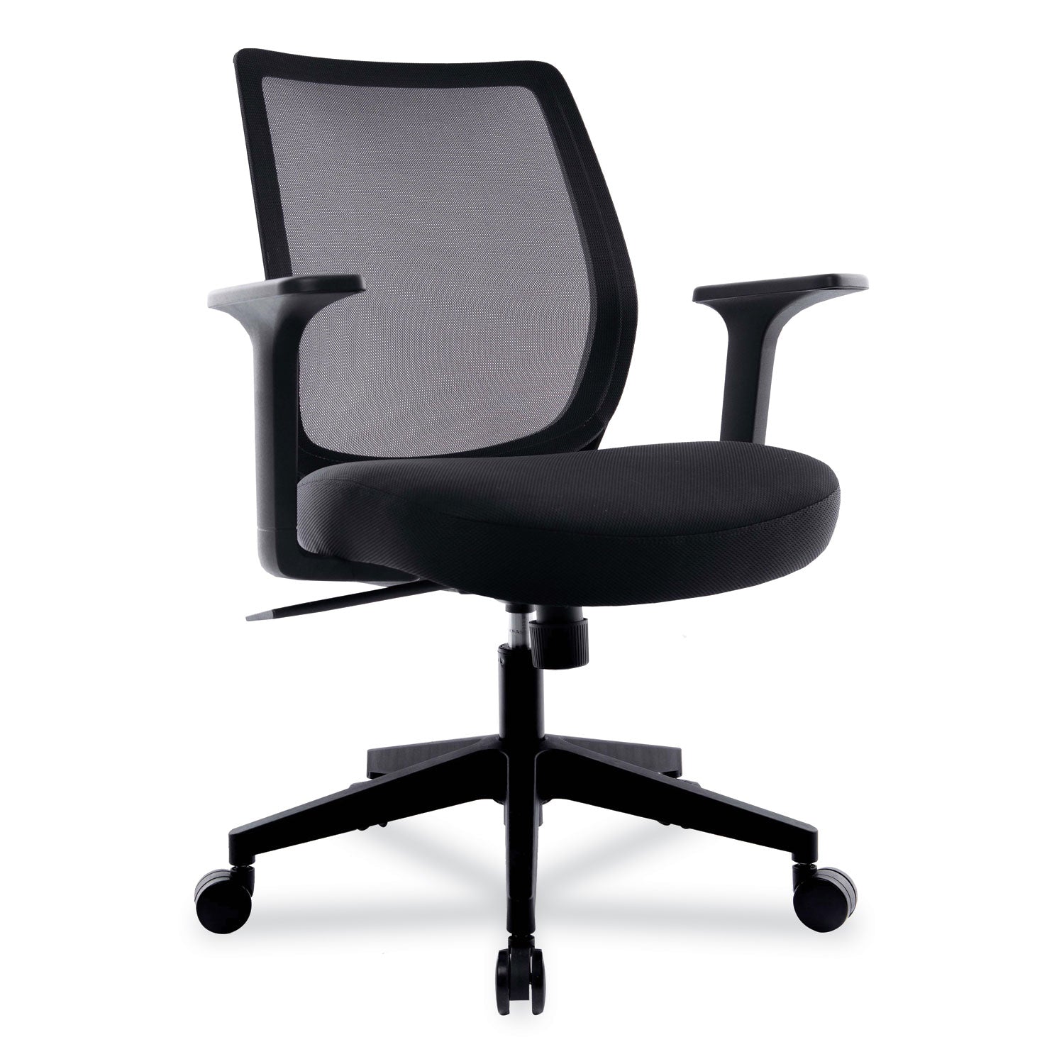 essentials-mesh-back-fabric-task-chair-with-arms-supports-up-to-275-lb-black-fabric-seat-black-mesh-back-black-base_uos24398920 - 1