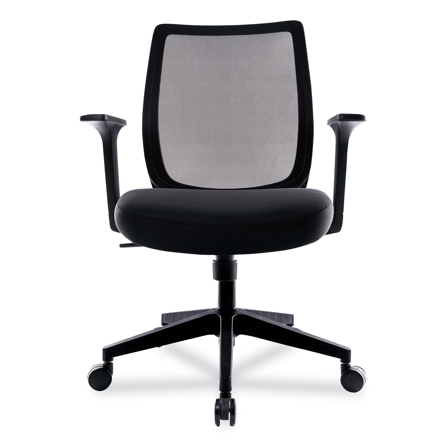 essentials-mesh-back-fabric-task-chair-with-arms-supports-up-to-275-lb-black-fabric-seat-black-mesh-back-black-base_uos24398920 - 2