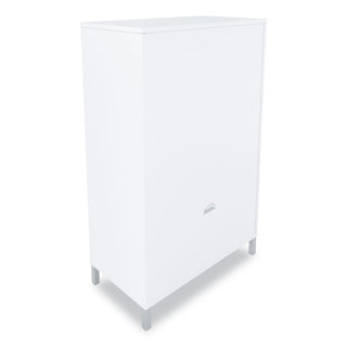 Essentials Laminate Bookcase, Three-Shelf, 28w x 15d x 45.6h, White