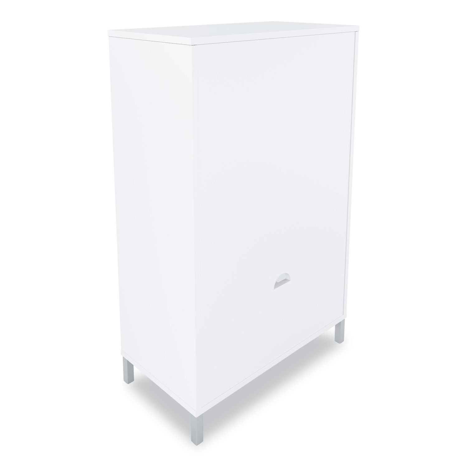 Essentials Laminate Bookcase, Three-Shelf, 28w x 15d x 45.6h, White