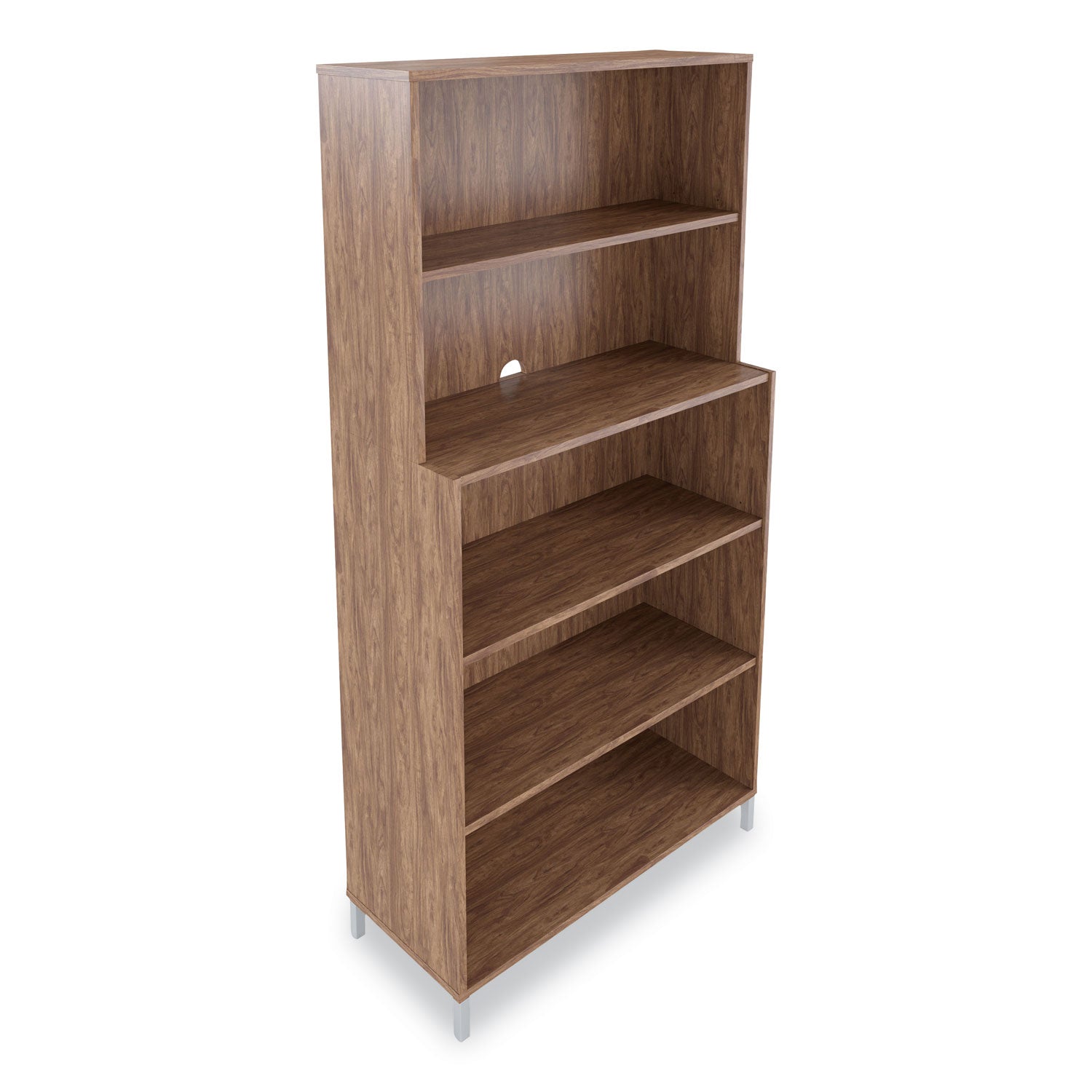essentials-laminate-bookcase-five-shelf-358w-x-149d-x-72h-espresso_uos24398972 - 1