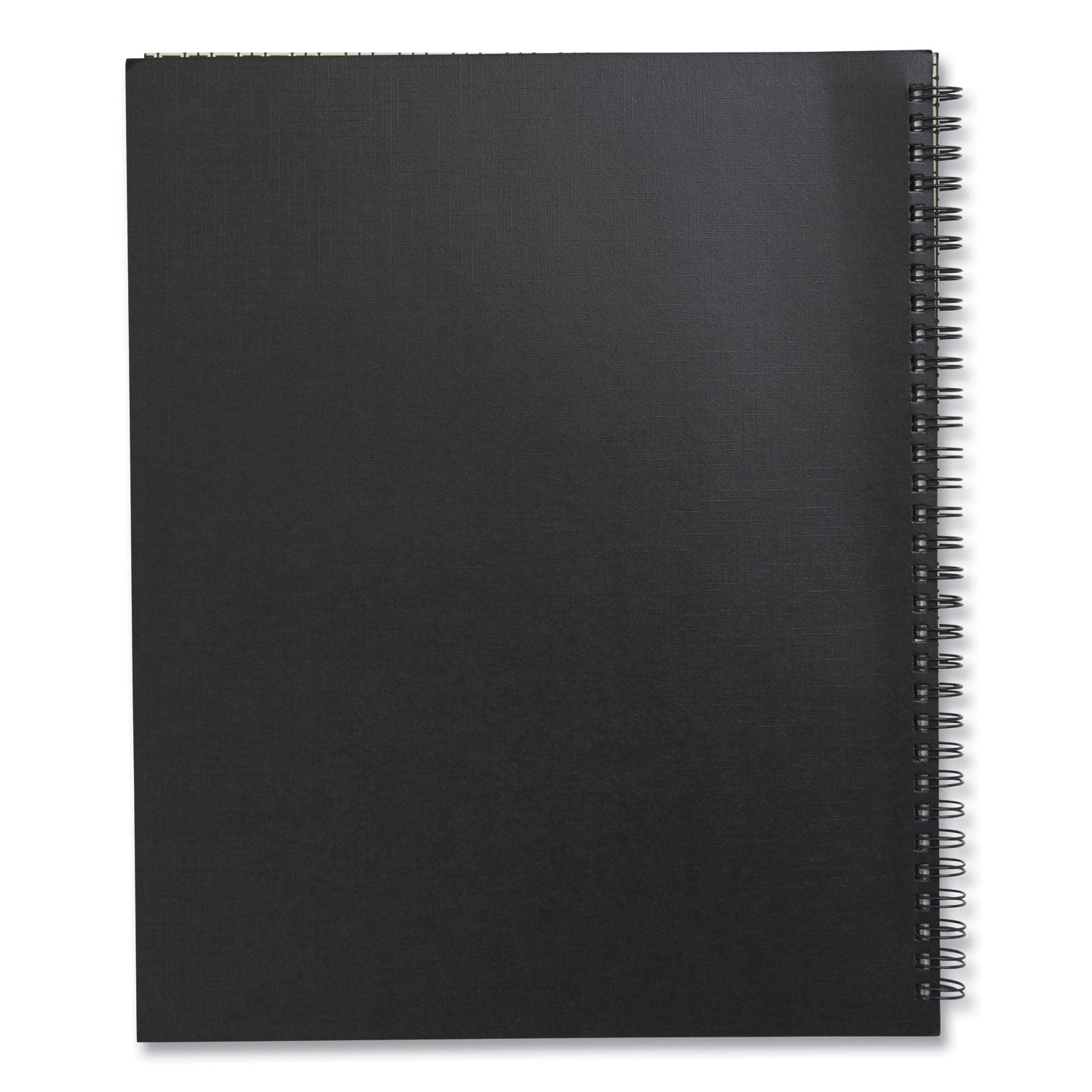 Wirebound Soft-Cover Notebook, 1-Subject, Narrow Rule, Black Cover, (80) 11 x 8.5 Sheets
