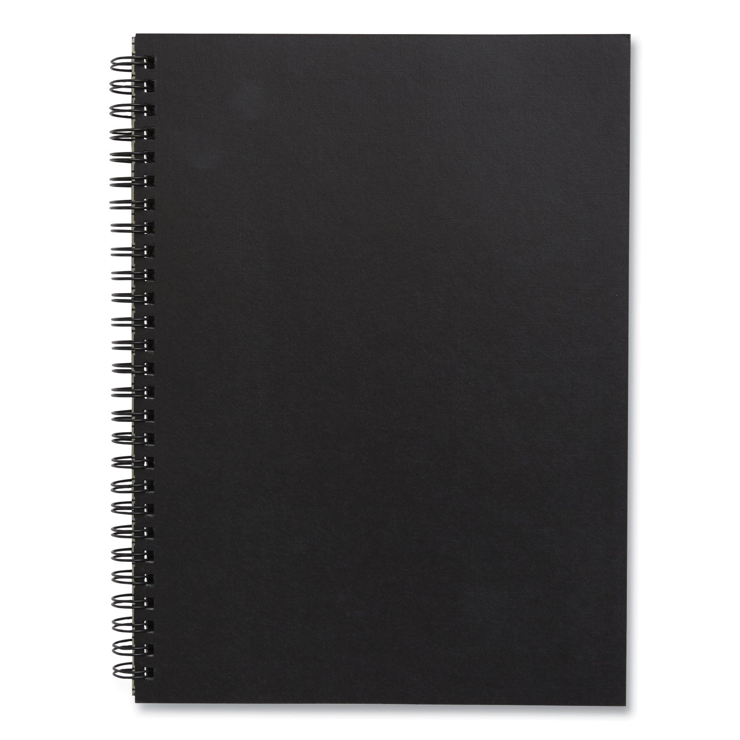 Wirebound Soft-Cover Business-Meeting Journal, 1 Subject, Meeting-Minutes/Notes Format, Black Cover, 9.5 x 6.5, 80 Sheets