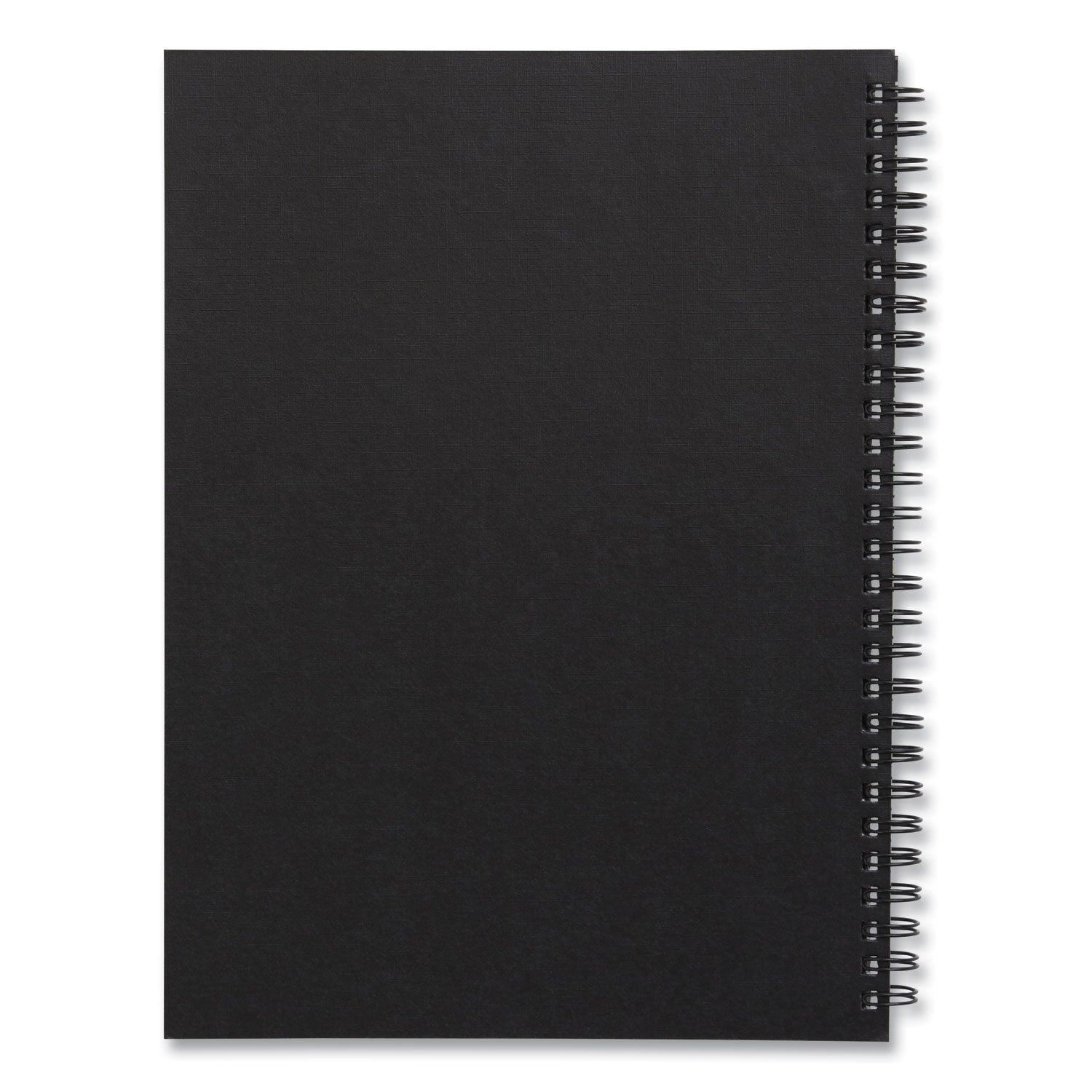 Wirebound Soft-Cover Business-Meeting Journal, 1 Subject, Meeting-Minutes/Notes Format, Black Cover, 9.5 x 6.5, 80 Sheets