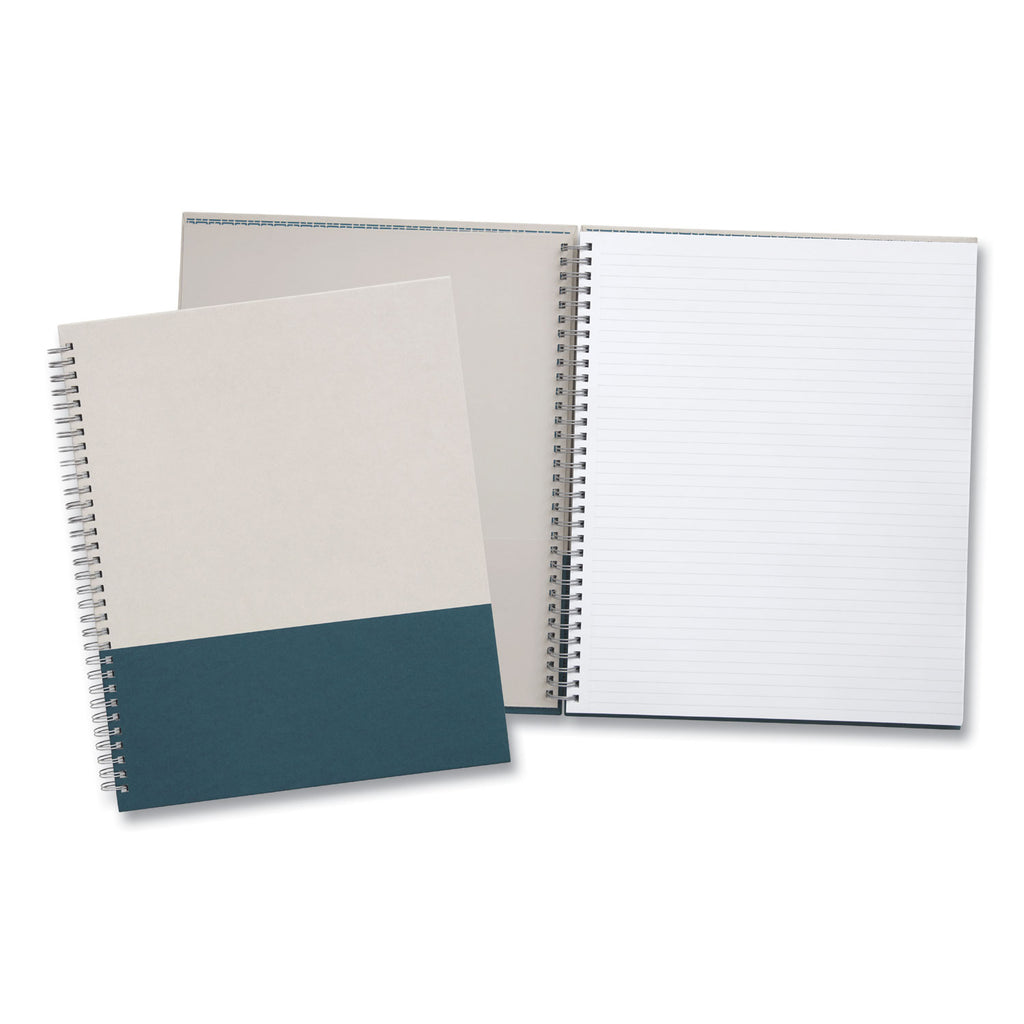 wirebound-hardcover-notebook-1-subject-narrow-rule-gray-teal-cover-80-11-x-85-sheets_tud24383517 - 2
